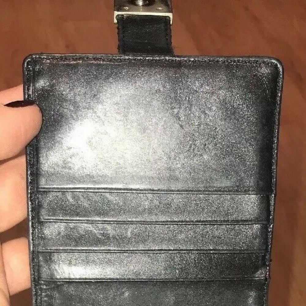 Kate Spade Black Pia Dot Snap Flap Bifold Wallet - Picture 5 of 8